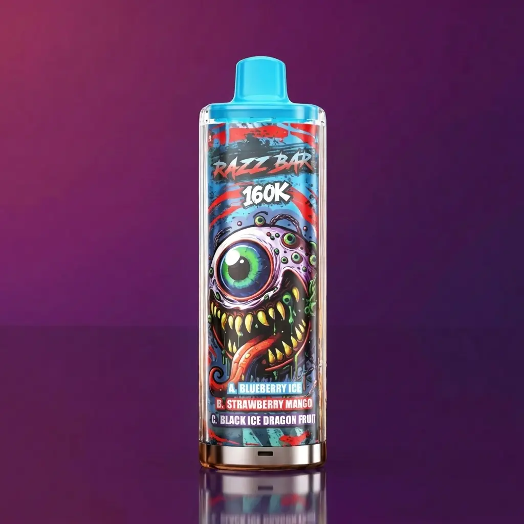 Razz Bar 160k -  Blueberry ice / Strawberry mango / Black ice dragon fruit