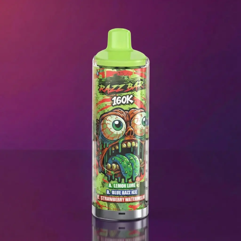 Razz Bar 160k - Lemon lime / Blue razz  ice /  Strawberry watermelon